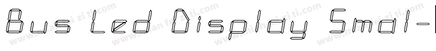 Bus Led Display Smal字体转换